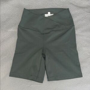 90 Degree By Reflex Black Bike Shorts with Elastic Waistband